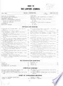 Lawyers' League Journal