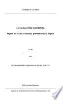 Le caractère national