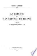 Le lettre di San Gaetano da Thiene
