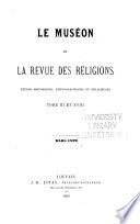 Le Muséon et la Revue des religions
