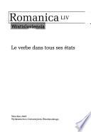 Le verbe dans tous ses états