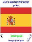 Learn to Speak Spanish for German Speakers
