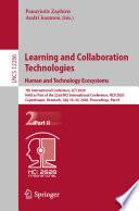 Learning and Collaboration Technologies. Human and Technology Ecosystems