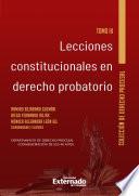 Lecciones constitucionales de derecho probatorio. Tomo III