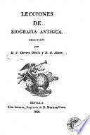 Lecciones de biografia antigua