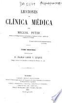 Lecciones de clínica médica