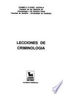 Lecciones de criminología
