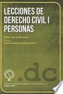Lecciones de Derecho Civil I Personas