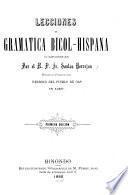 Lecciones de gramática bicol-hispana