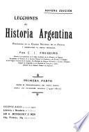 Lecciones de historia Argentina