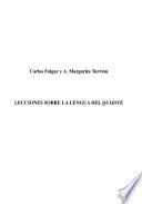 Lecciones sobre la lengua del Quijote