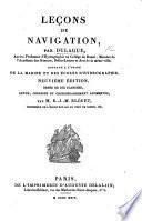 Leçons de Navigation. ... Neuvième édition ... augmentée, par M. R. J. M. Blöuet
