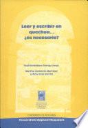 Leer y escribir en quechua--