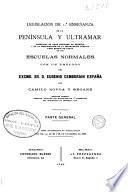 Legislación de primera enseñanza de la Península y Ultramar