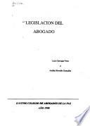 Legislación del abogado