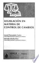 Legislación en materia de control de cambios