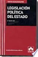 Legislación política del Estado