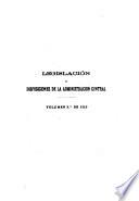 Legislación y disposiciones de la administración central