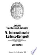 Leibniz, Tradition und Aktualität