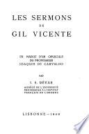 Les sermons de Gil Vicente