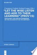 Libro "Let the Wise Listen and add to Their Learning" (Prov 1:5)