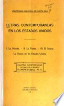 Letras contemporáneas en los Estados Unidos ...