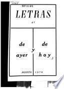 Letras de ayer y de hoy