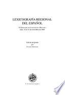 Lexicografía regional del español