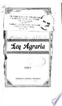 Ley agraria