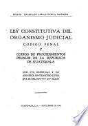 Ley constitutiva del organismo judicial
