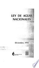 Ley de aguas nacionales