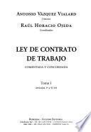 Ley de contrato de trabajo: Artículos 1o a 92 ter