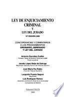 Ley de enjuiciamiento criminal y ley del jurado
