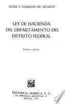 Ley de hacienda del Departamento del Distrito Federal