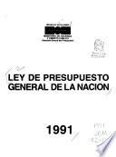 Ley de presupuesto general de la nacion