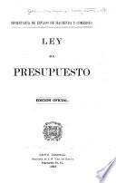 Ley de presupuesto