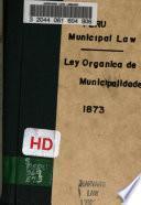 Ley organica de municipalidades