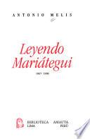 Leyendo Mariátegui