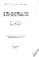 Leyes expedidas por el congreso nacional
