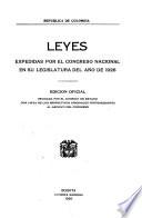 Leyes expedidas por el congreso nacional