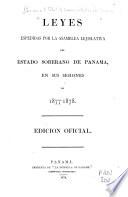 Leyes expedidas por la Asamblea lejislativa del estado soberano de Panama ...
