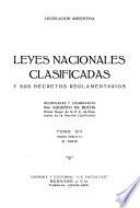 Leyes nacionales clasificadas y sus decretos reglamentarios