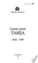 Leyes para tarija