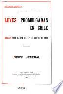 Leyes promulgadas en Chile: 1810-1854