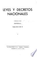 Leyes y decretos nacionales