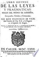 Leyes, Y Pragmaticas Reales Del Reyno De Sardena