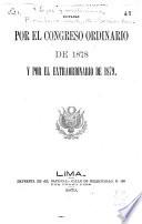Leyes y resoluciones expedidas por los Congresos Ordinario y Extraordinario