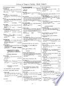Library of Congress Catalog