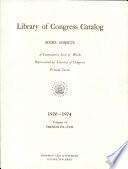 Library of Congress Catalog
