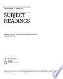Library of Congress Subject Headings